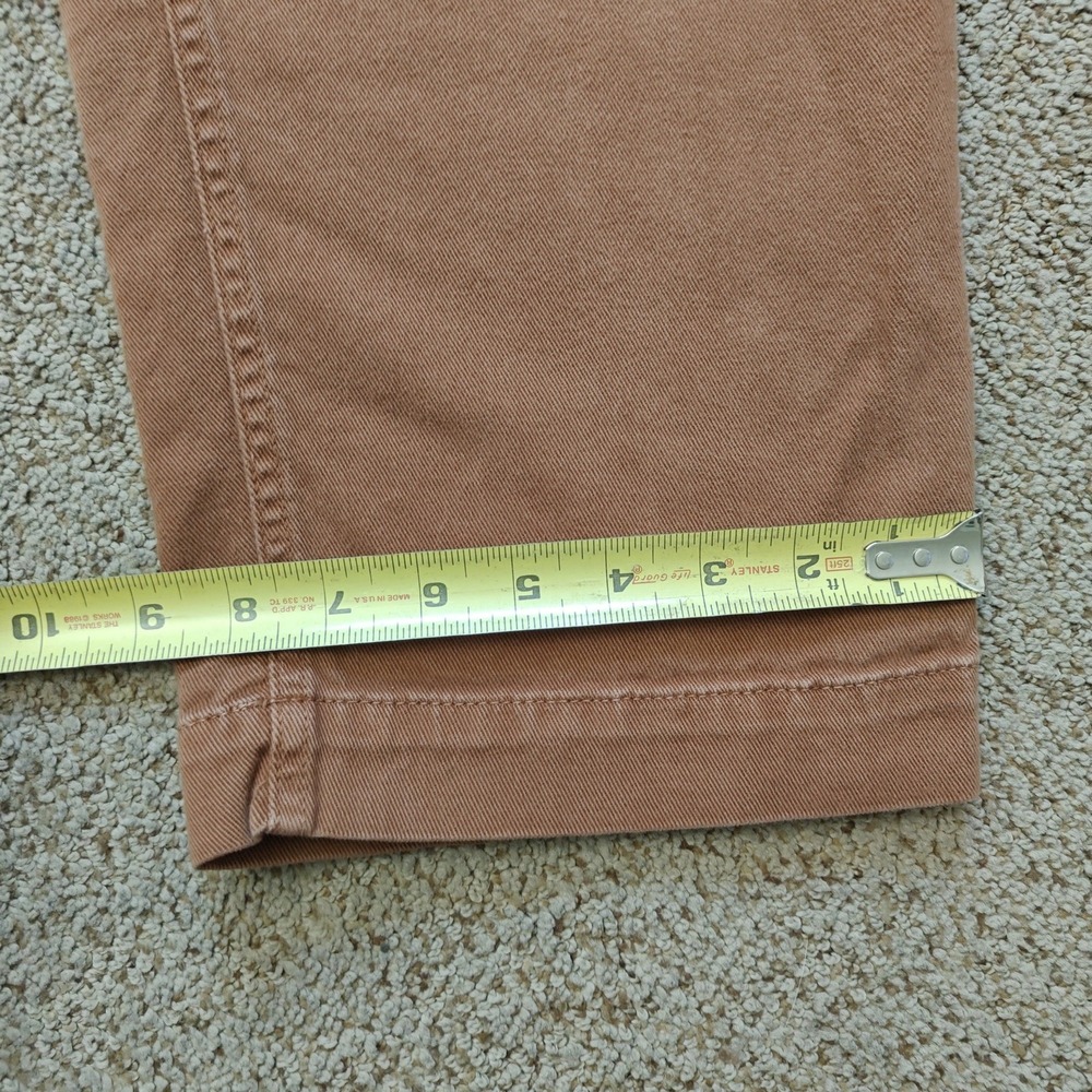 QUINCE Women Cropped Pants 12 Rust Organic Cotton Twill Minimalist LB49339-CFL01 - Picture 10 of 15